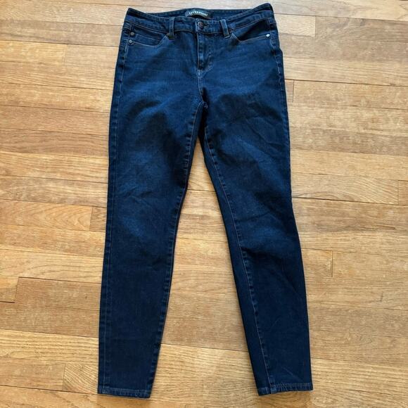 Liverpool Hugger Ankle dark wash low rise jegging pants jeans size 4 b9 - Picture 1 of 6